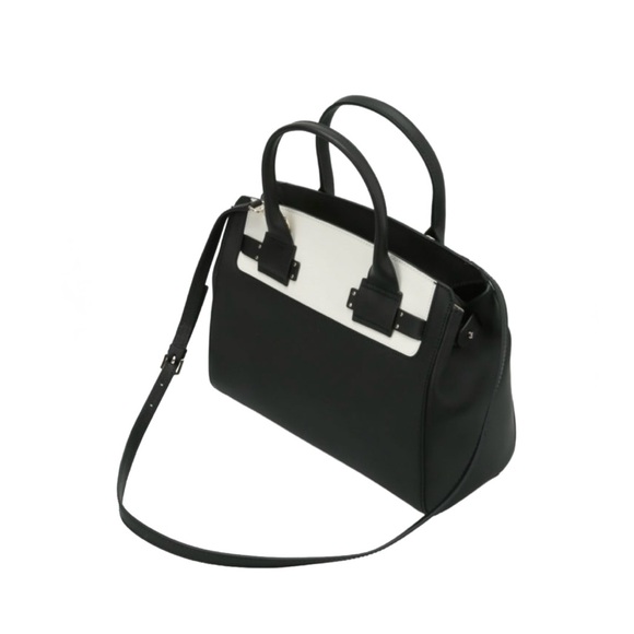 Furla Black and White Handbag. - Picture 5 of 11